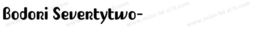 Bodoni Seventytwo字体转换